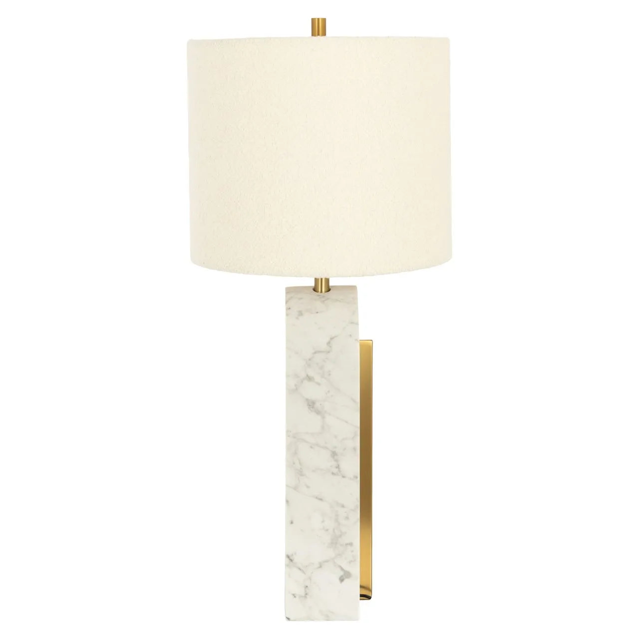 Richmond Interiors Liliana White Marble & Gold Table Lamp