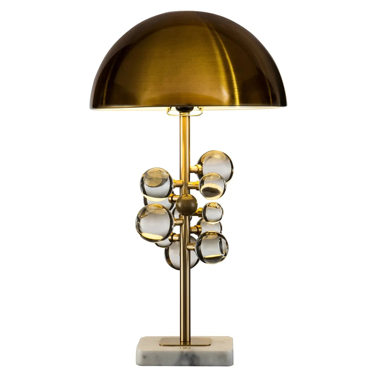 Richmond Interiors Bela Glass Cluster & Bronze Table Lamp