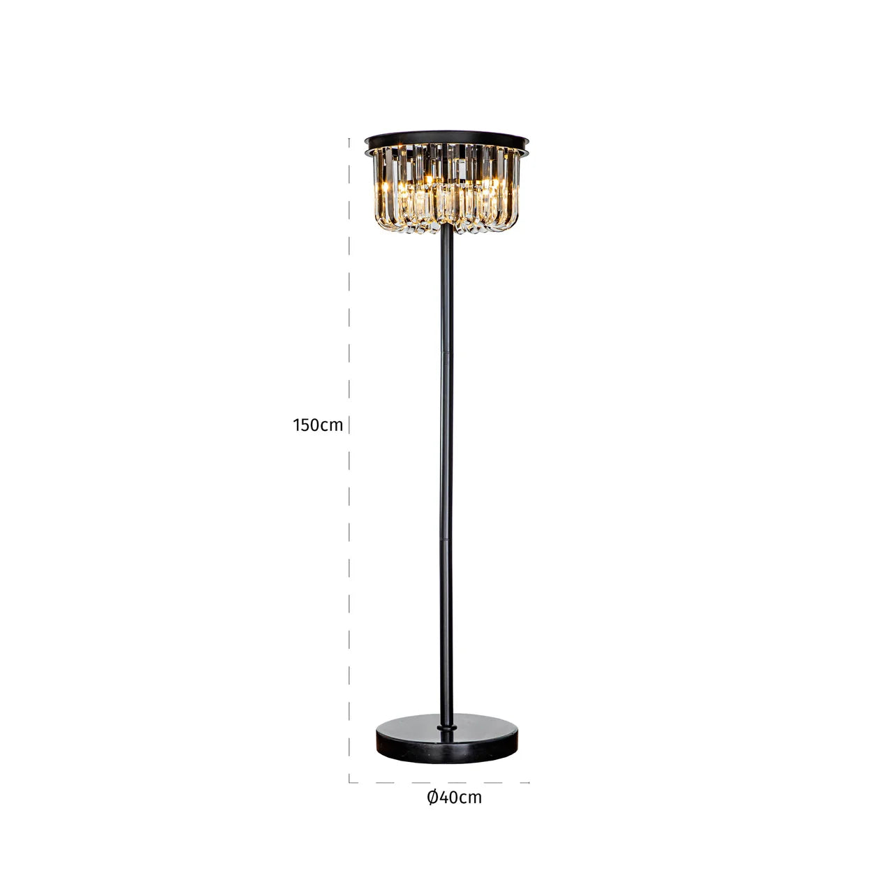 Richmond Interiors Floor Lamp Dagmar Black