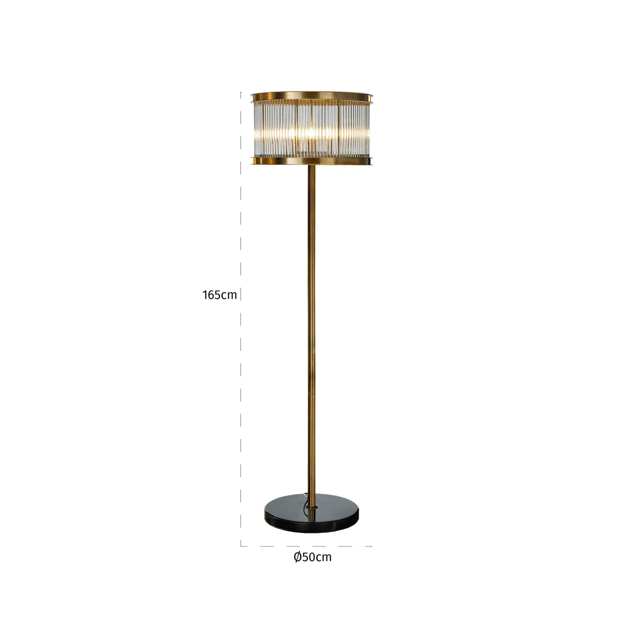 Richmond Interiors Nadine Bronze Floor Lamp