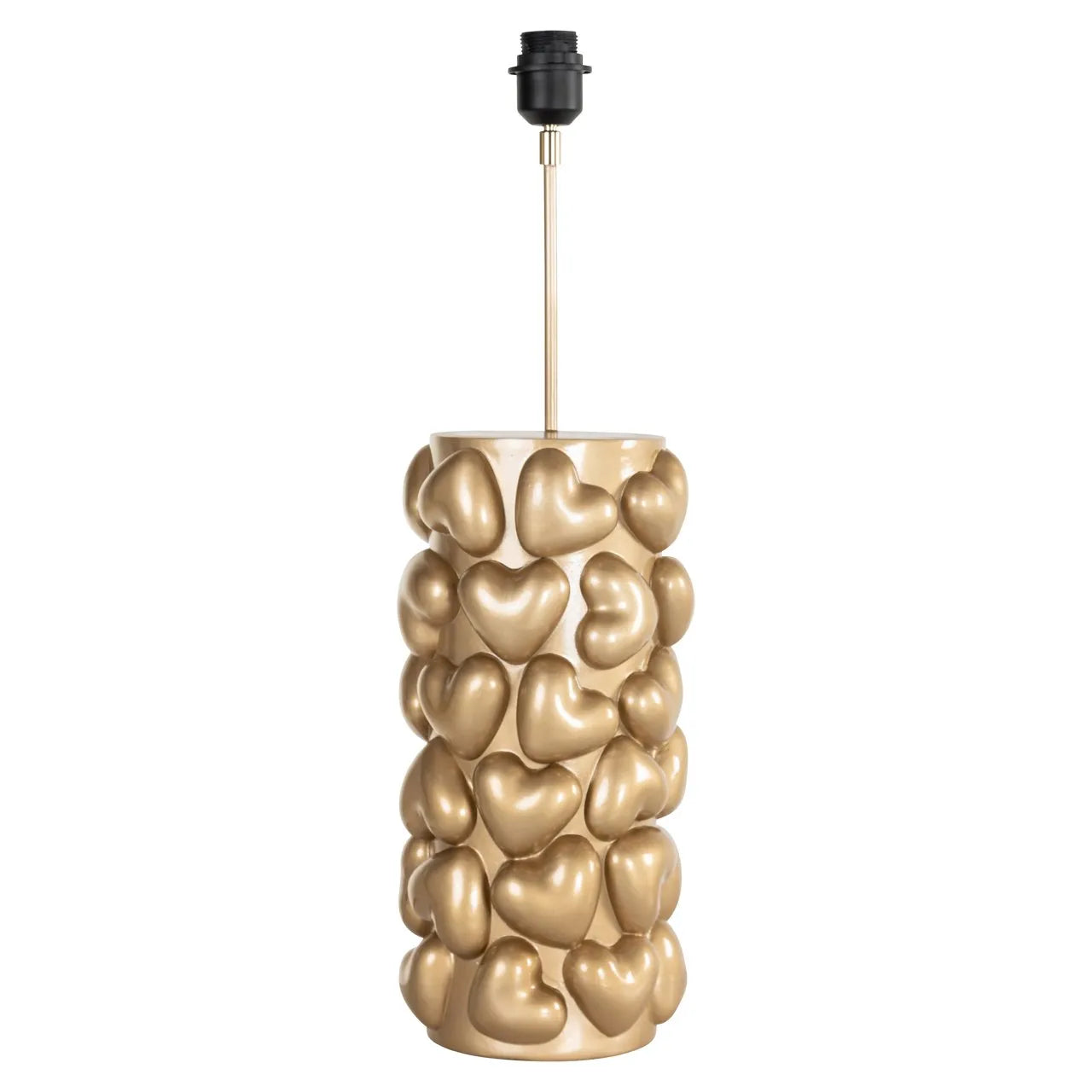 Richmond Interiors Nancy Hearts Gold Table Lamp