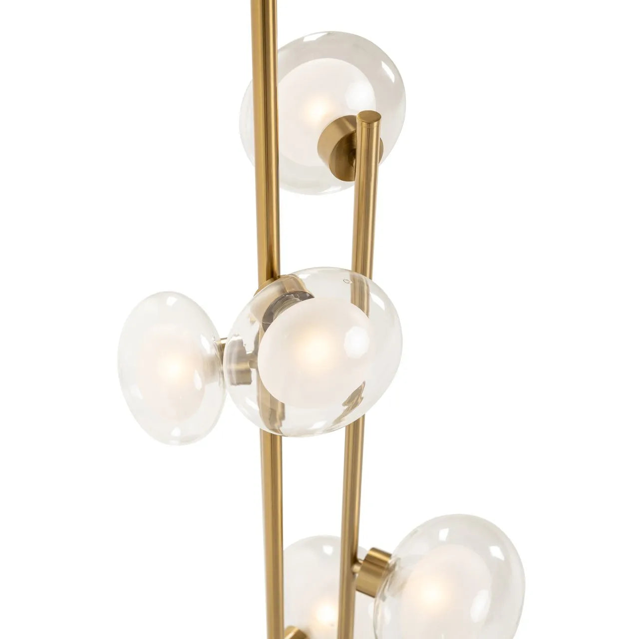 Richmond Interiors Floor Lamp Luva Brass Brushed Gold