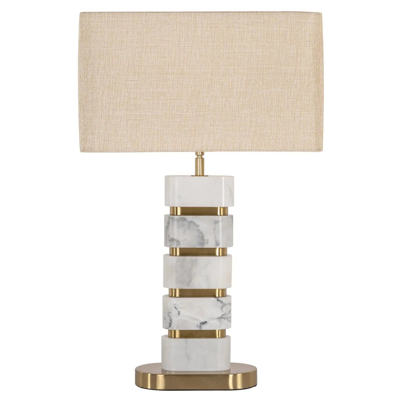 Richmond Interiors Lenore Grey Marble & Gold Table Lamp