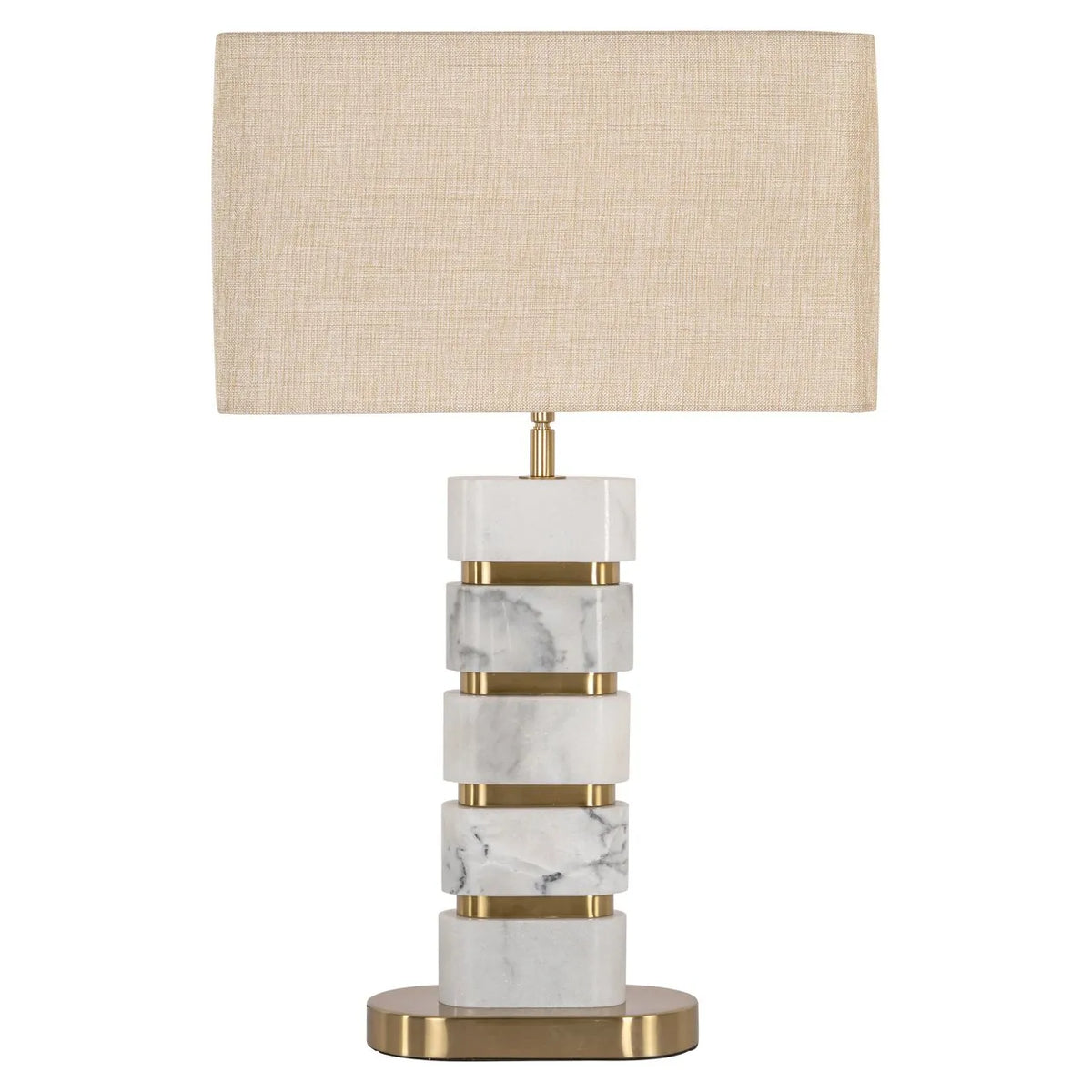 Richmond Interiors Lenore Grey Marble & Gold Table Lamp