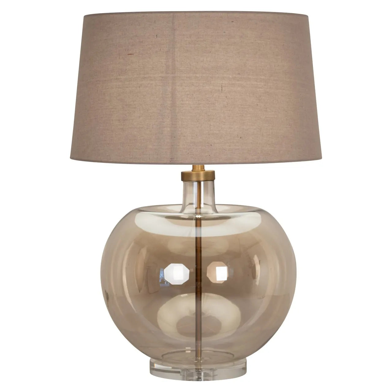 Richmond Interiors Jazzy Amber Glass Table Lamp