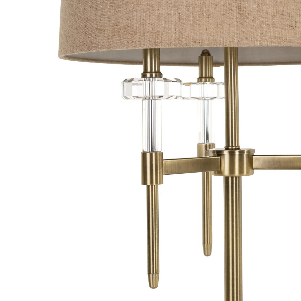 Richmond Interiors Josie Brushed Gold Floor Lamp