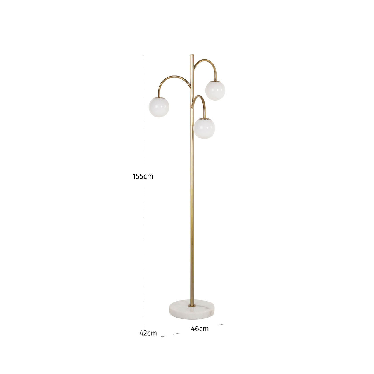 Floor lamp Janou gold
