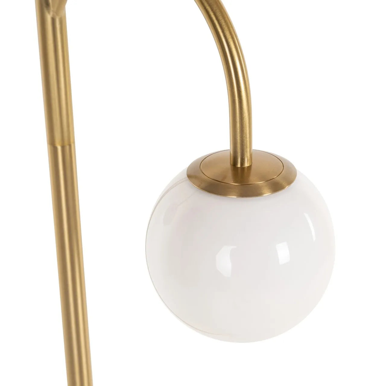 Richmond Interiors Janou White Marble & Gold Floor Lamp