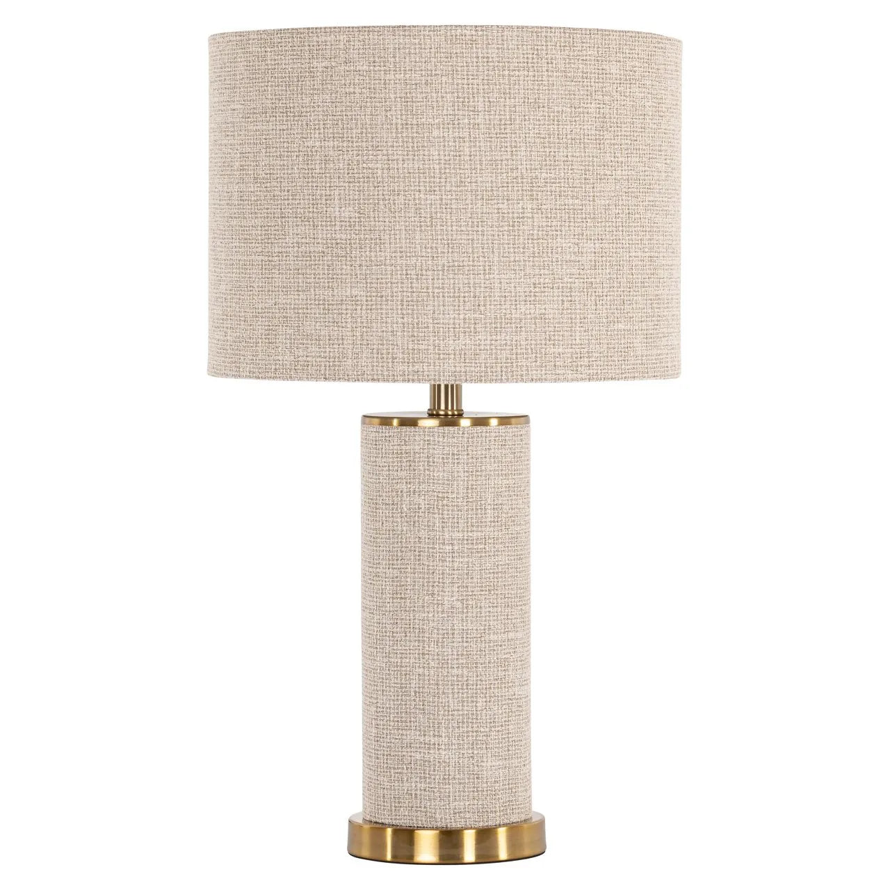 Richmond Interiors Joline Beige Chenille Table Lamp