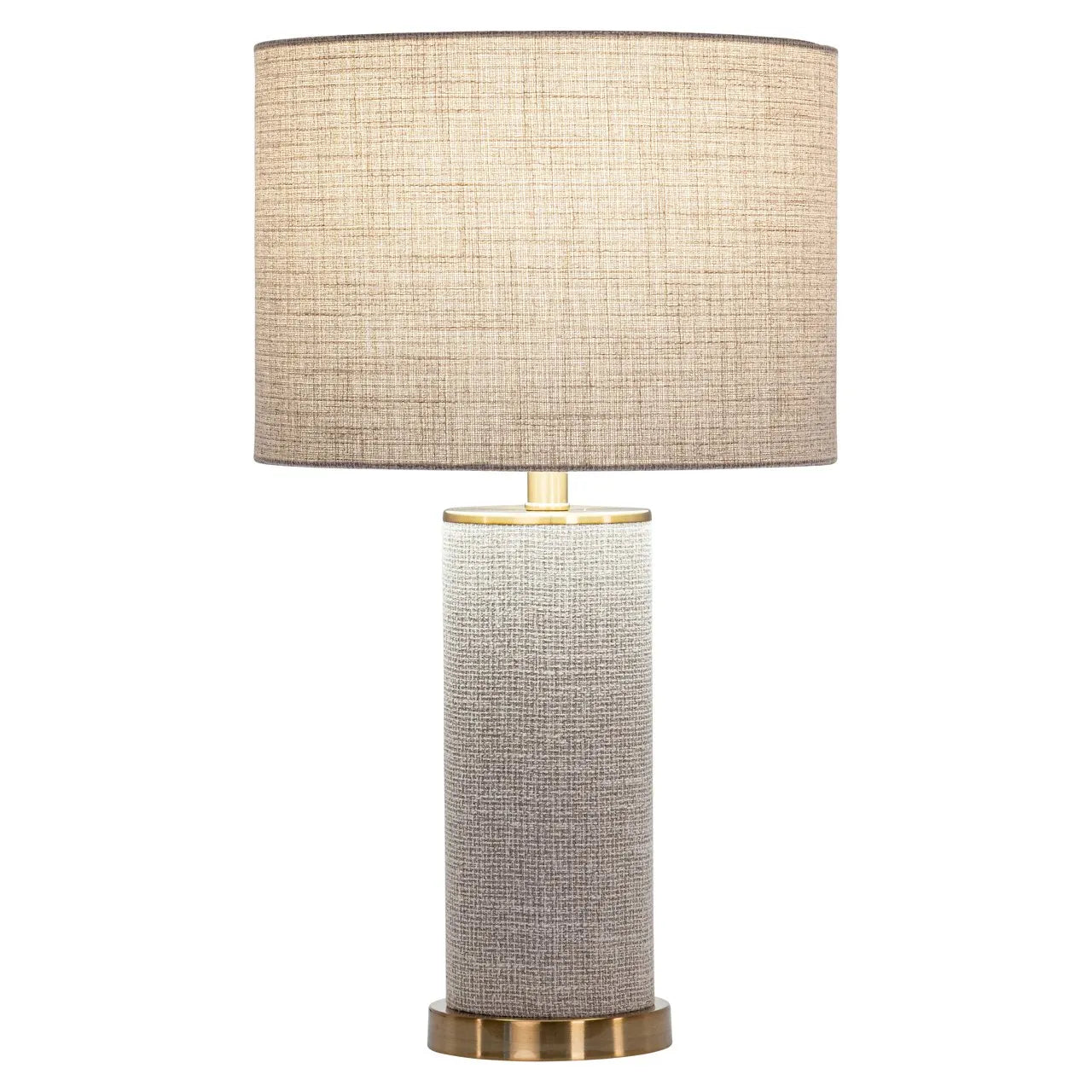 Richmond Interiors Joline Beige Chenille Table Lamp