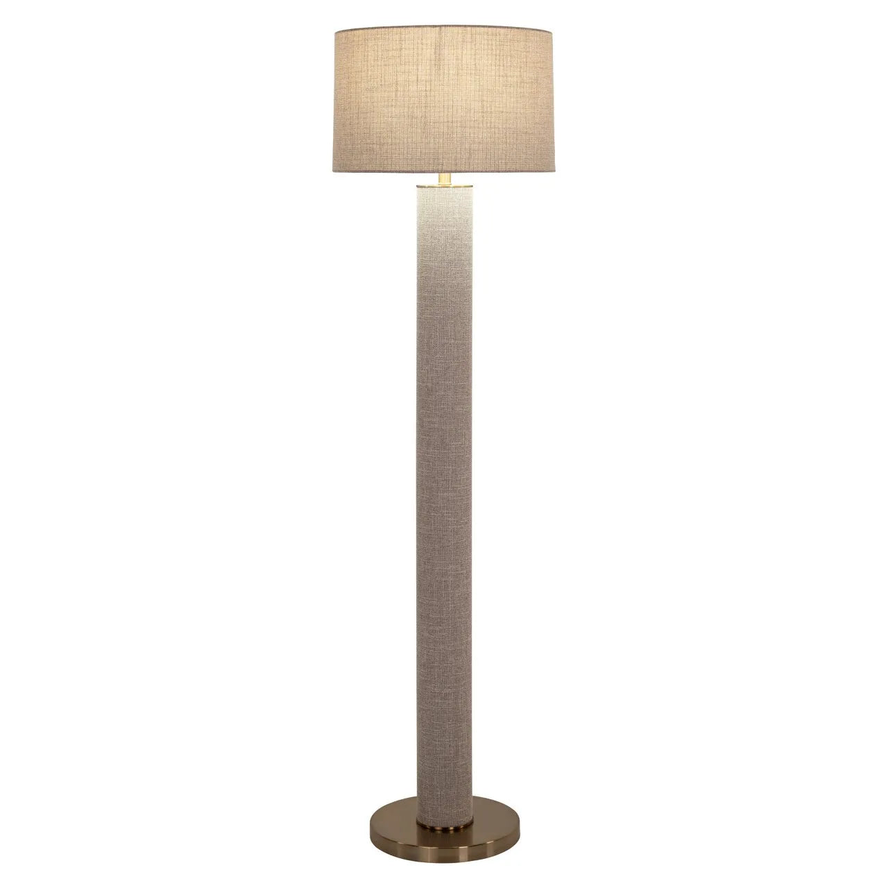 Richmond Interiors Joline Beige Chenille Floor Lamp