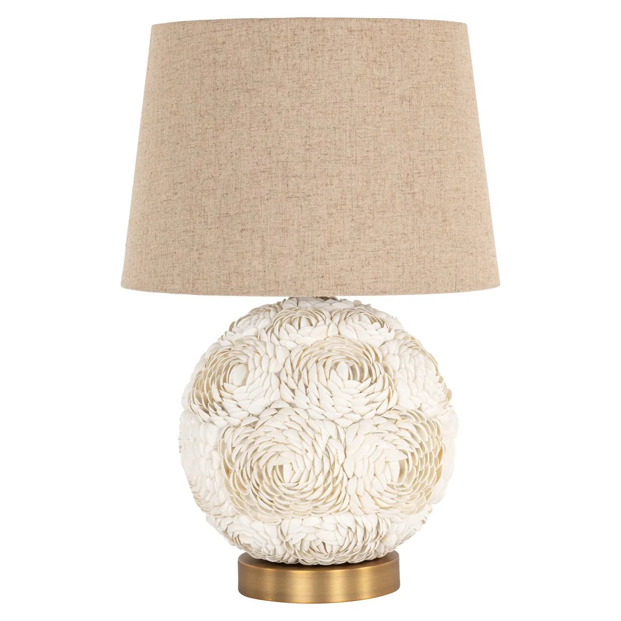 Richmond Interiors Jamie White Shell Table Lamp