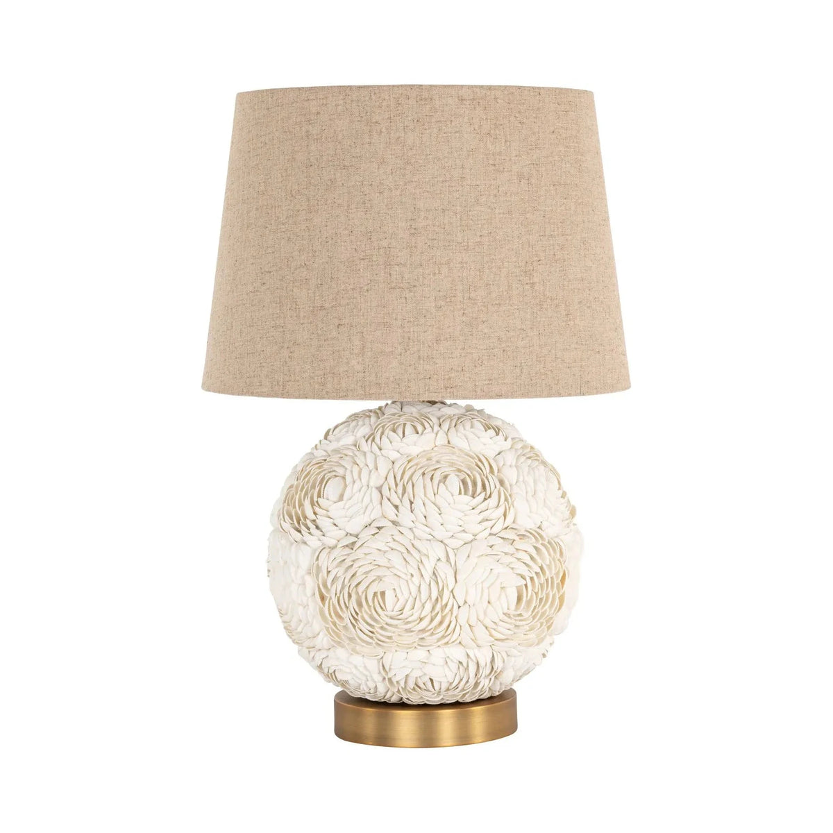 Richmond Interiors Jamie White Shell Table Lamp