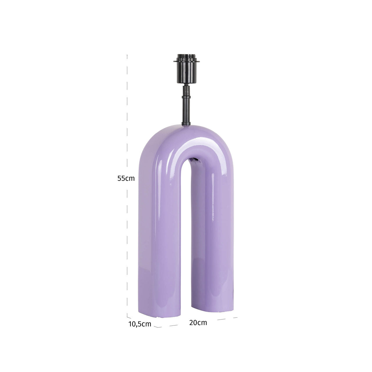 Table lamp Elvine purple