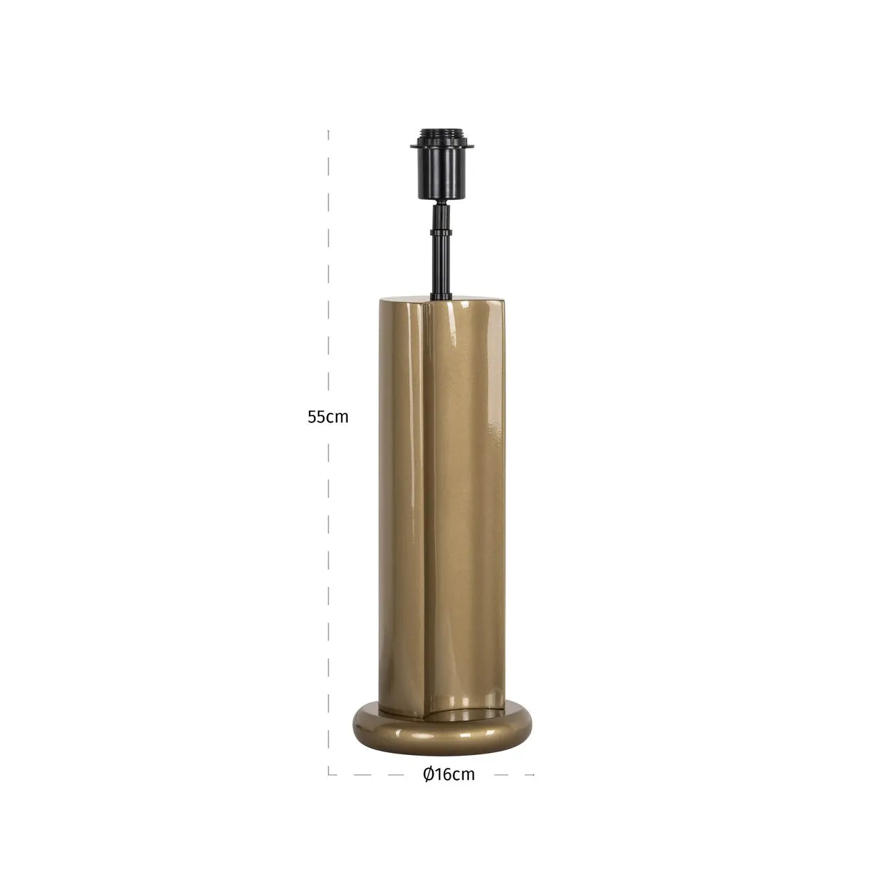 Richmond Interiors Jessly Gold Table Lamp - Base Only