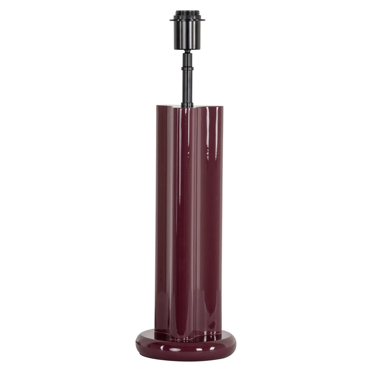 Richmond Interiors Alina Burgundy Table Lamp - Base Only