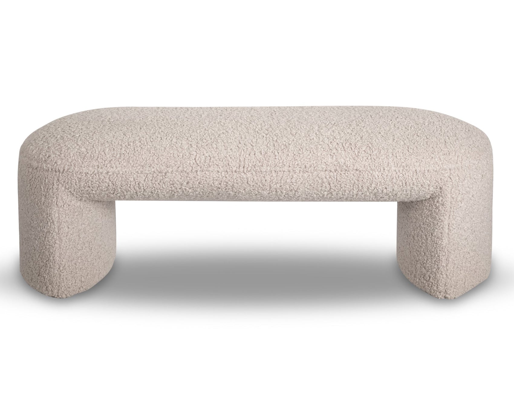 Kramer Alpaca Sand Chenille Bench