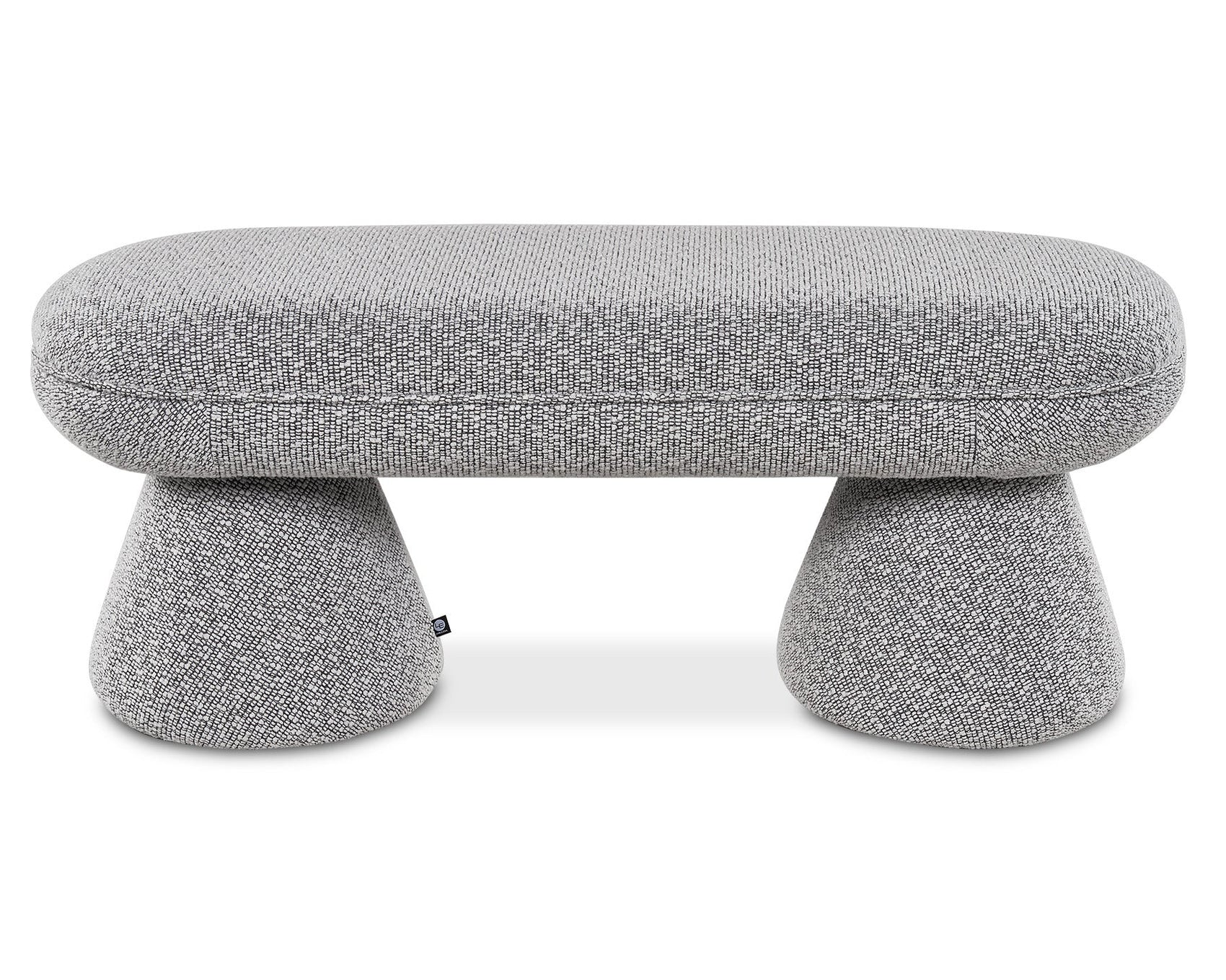 Cusco Solo Black Chenille Dining Bench