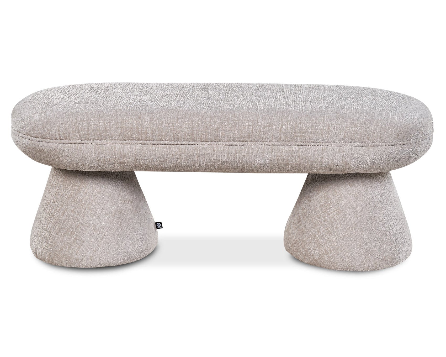 Cusco Bennet Taupe Chenille Dining Bench