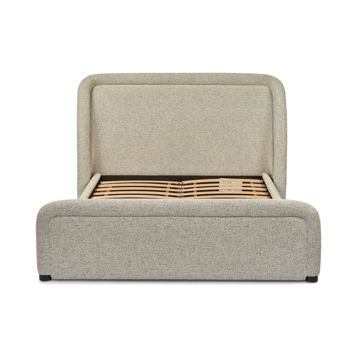 Calais Colmer Silver Grain Linen Look Bed King Size