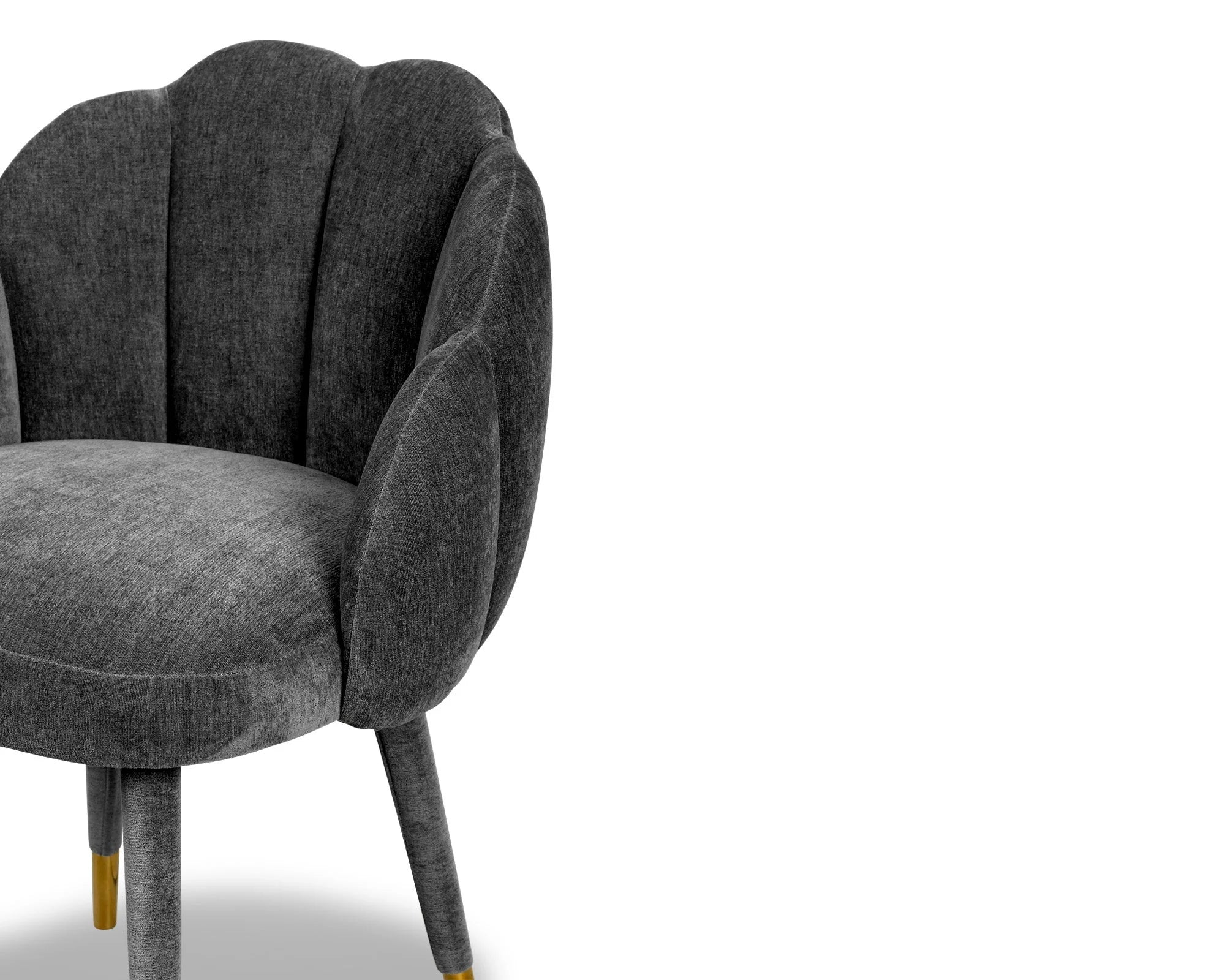 Mina Sysley Chalk Velvet Dining Chair