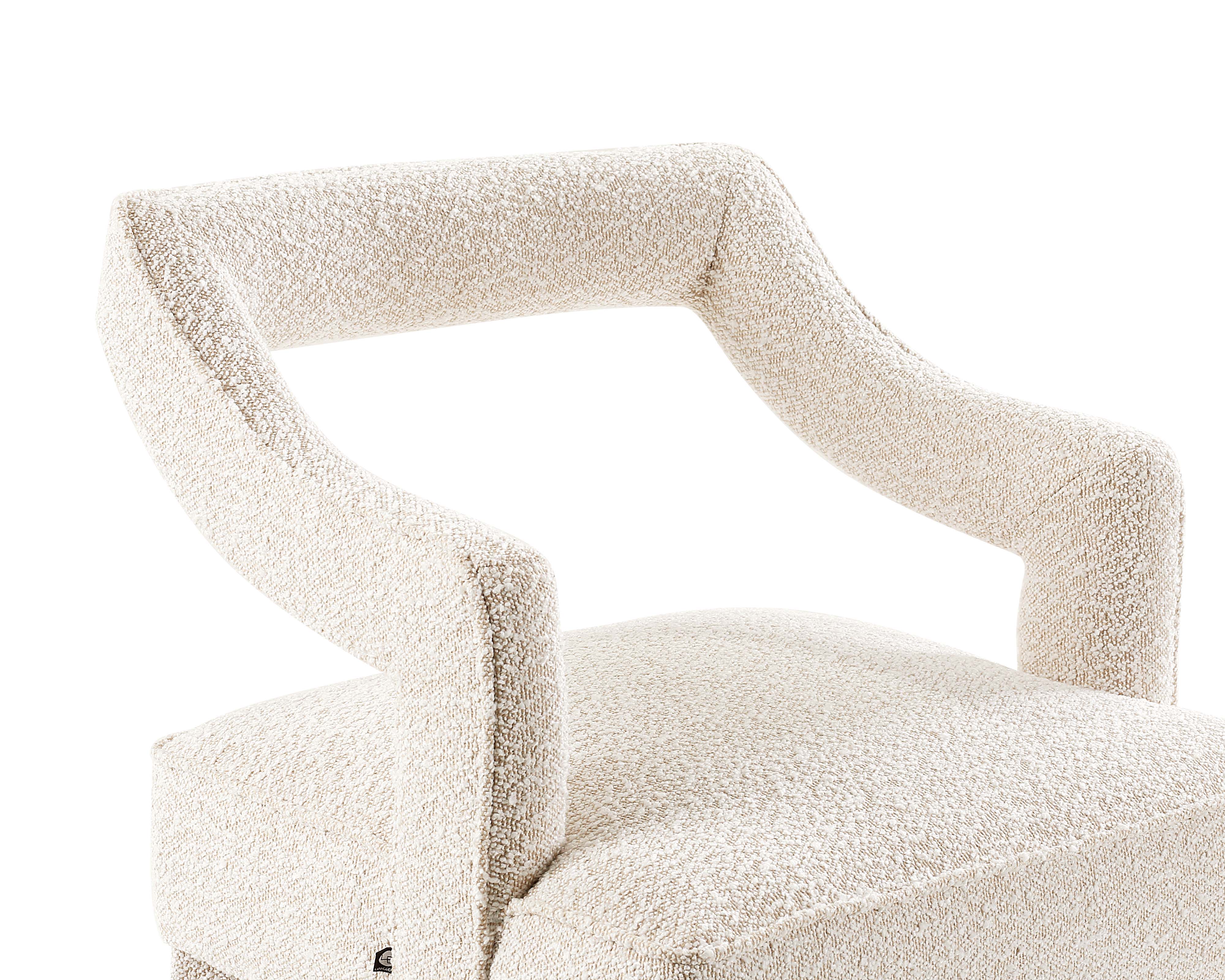 Calvin Dining Chair - Sand Cream Boucle