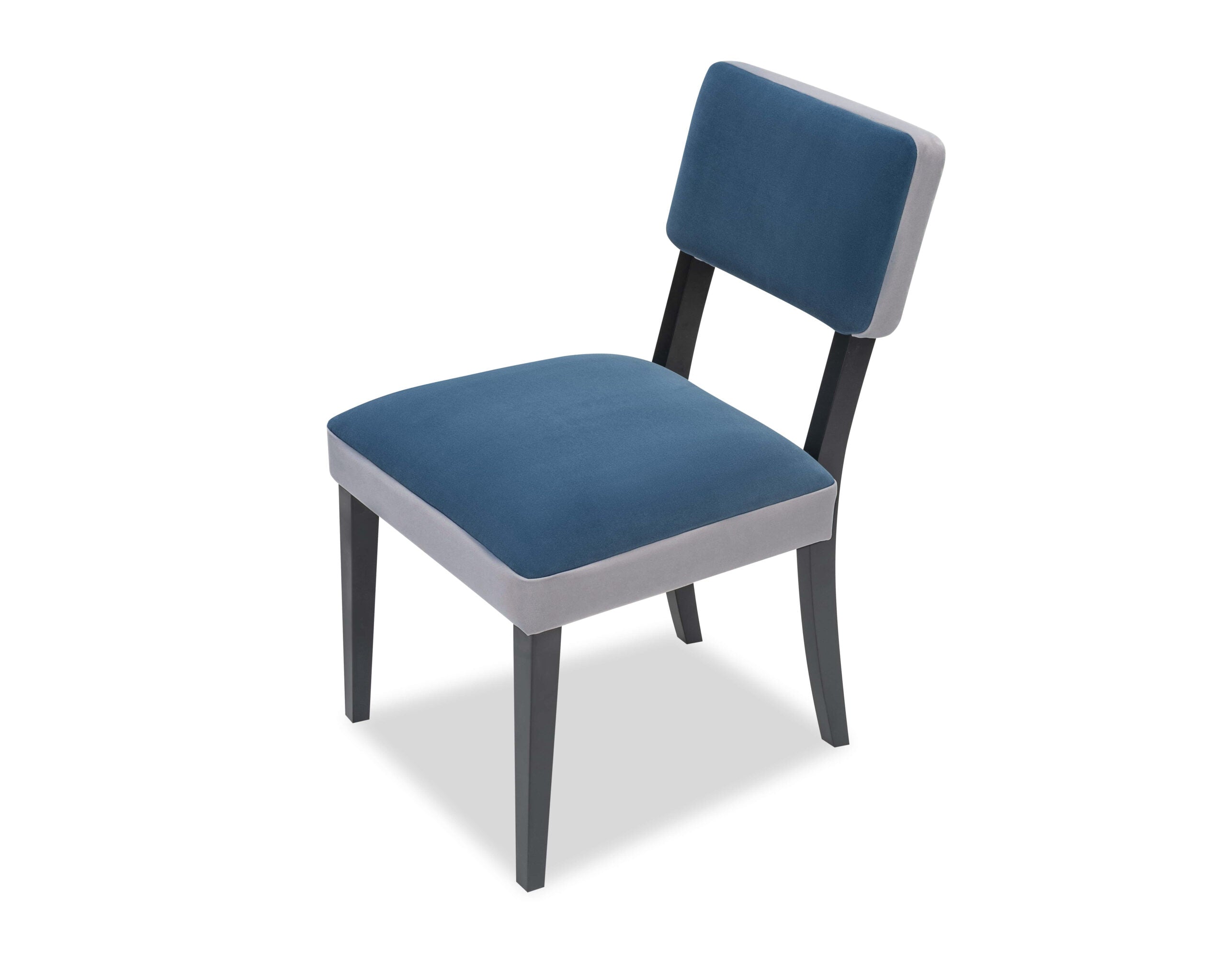 Alfama Dining Chair - Oxford Misty & Polar Blue Velvet