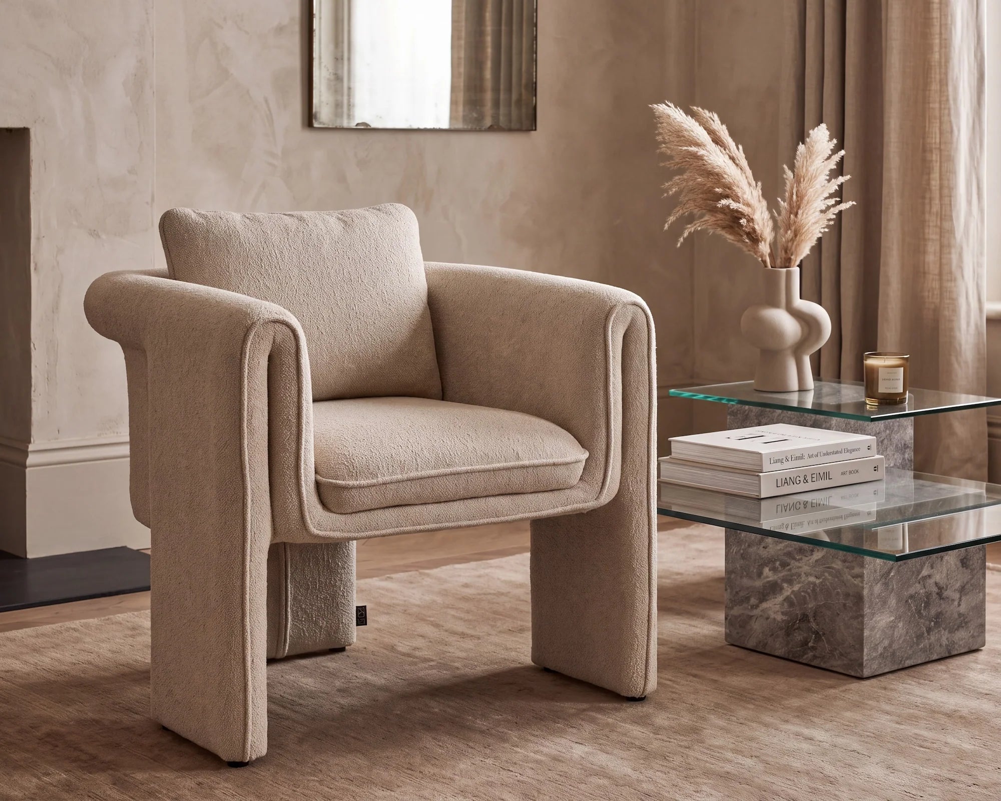 Bloom Lander Shade Chenille Armchair