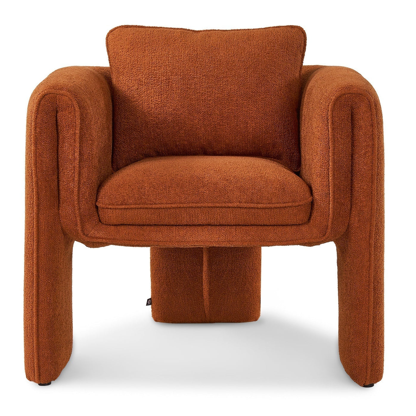Bloom Lander Rust Chenille Armchair