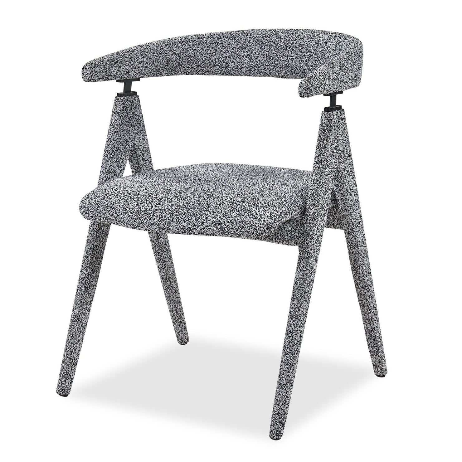 Kelly Speckle Grey Chenille Dining Chair