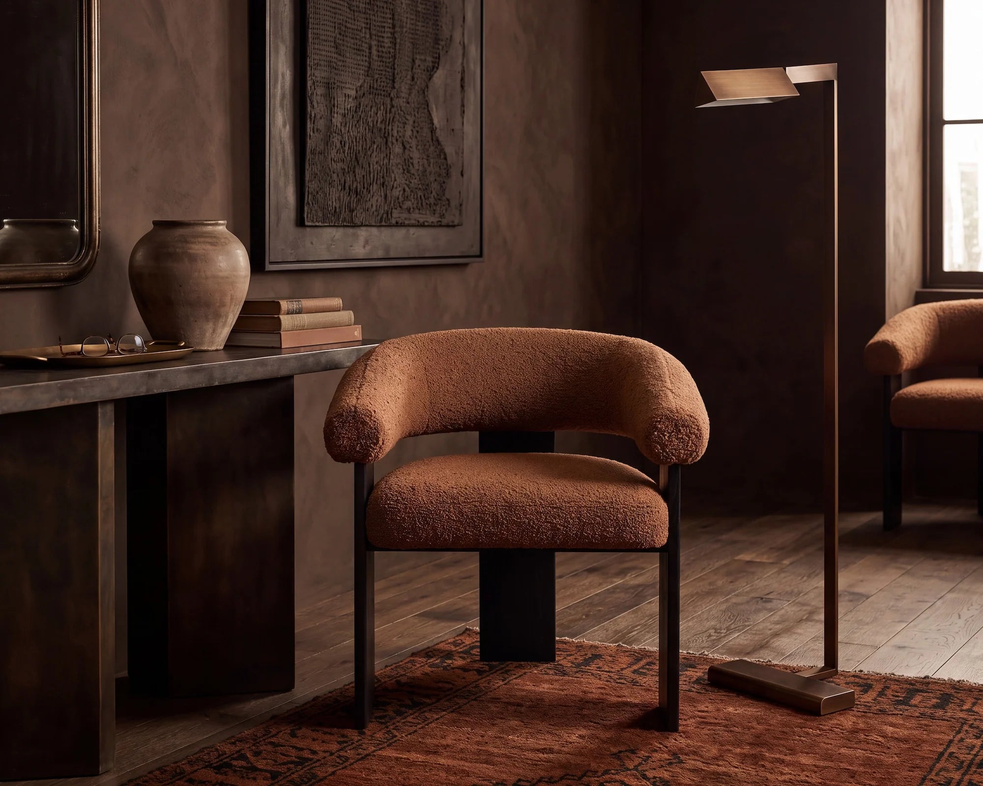 Kalo Beau Clay Boucle Armchair
