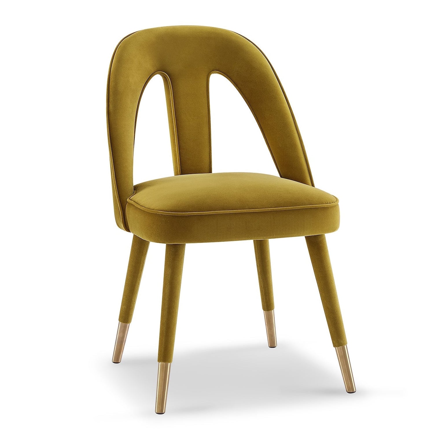 Pigalle Kaster II Mustard Velvet Dining Chair
