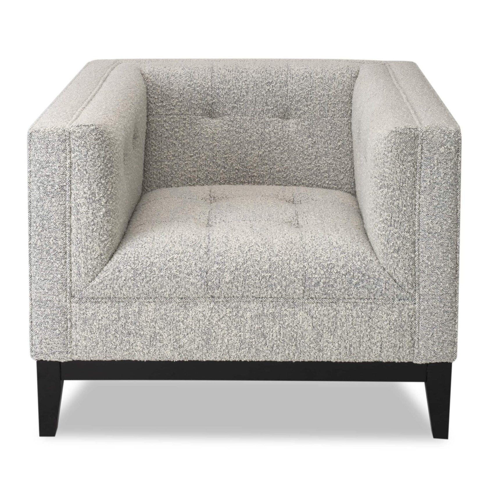 Joel Whisk Grey Boucle Armchair