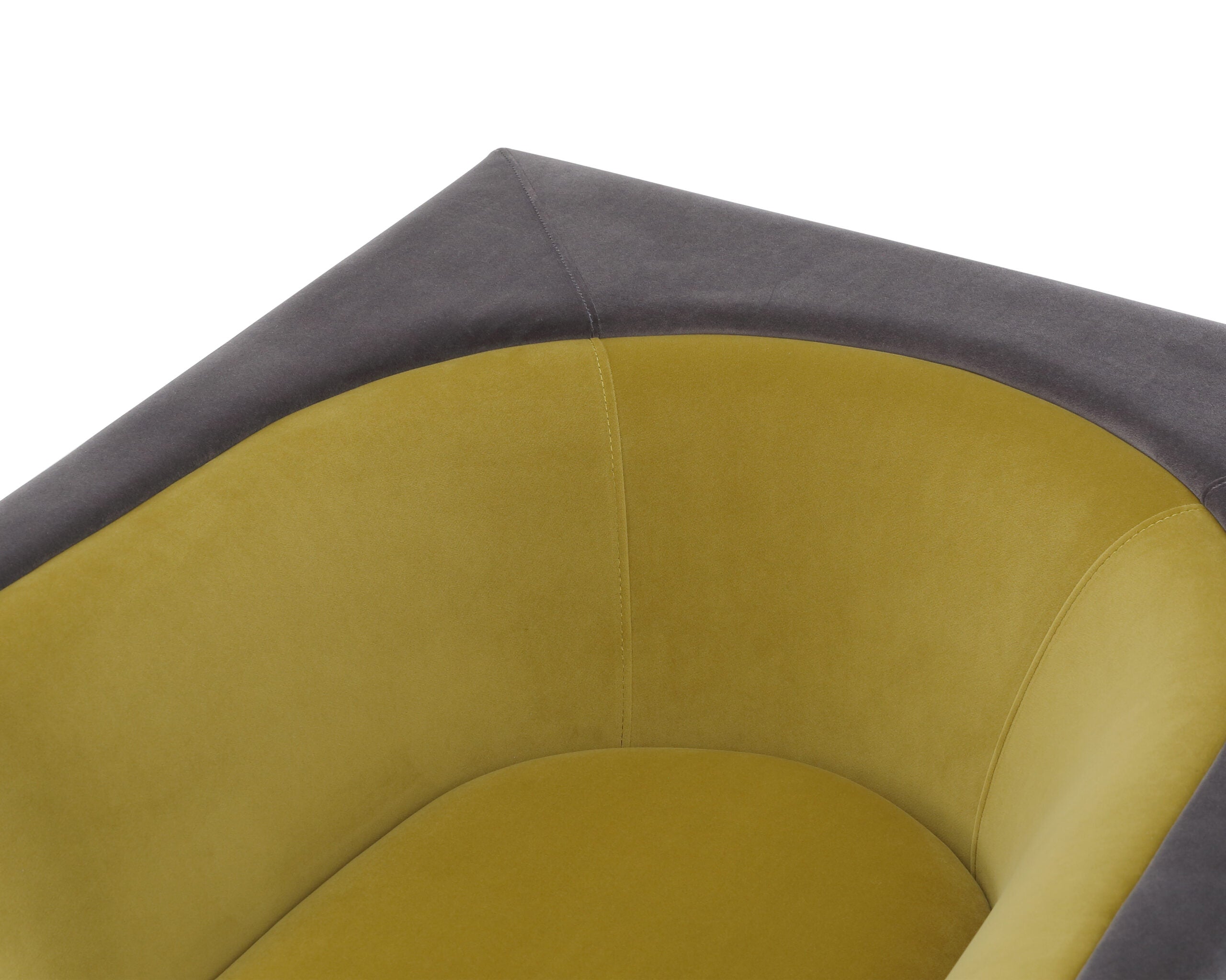Era Armchair - Kaster Slate & Mustard Velvet