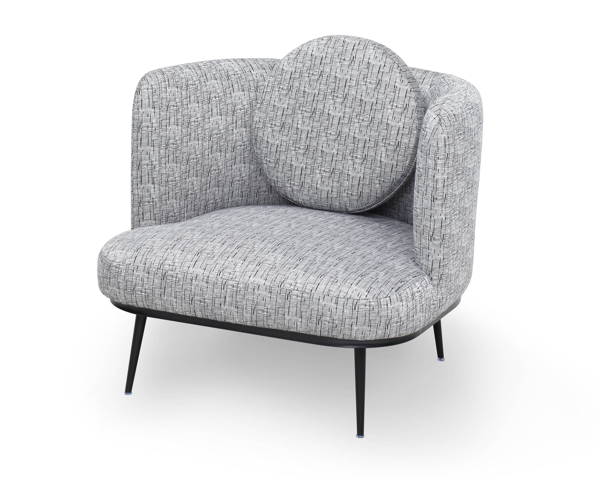 V Lux Armchair - Artesan Black/White