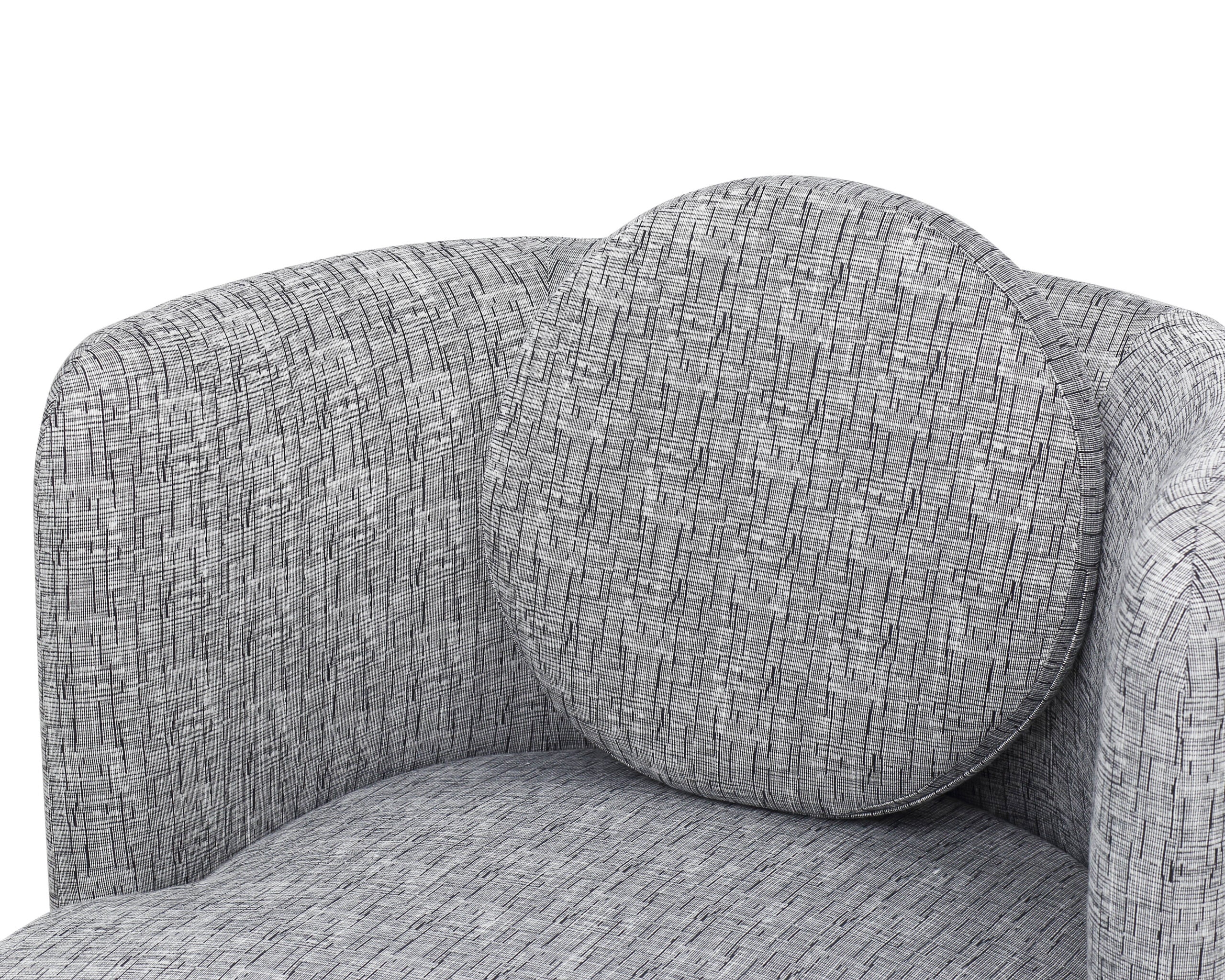 V Lux Armchair - Artesan Black/White