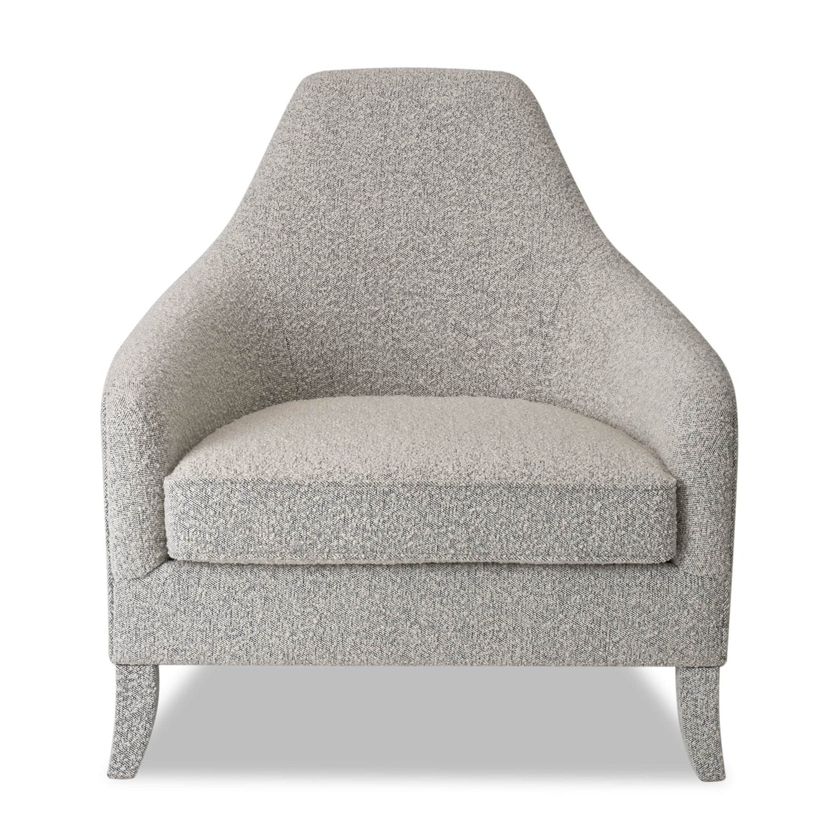 Tempo Whisk Grey Boucle Armchair