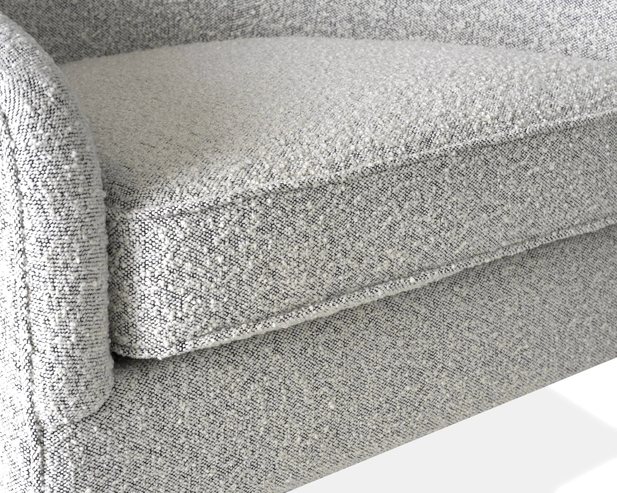 Tempo Whisk Grey Boucle Armchair