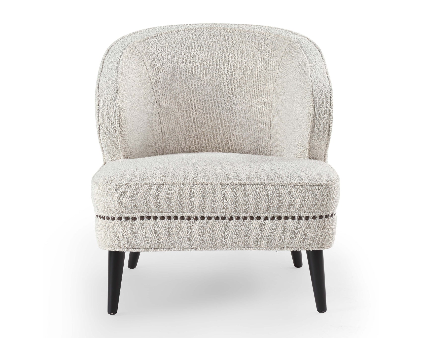 Lindsay Sand Cream Boucle Armchair