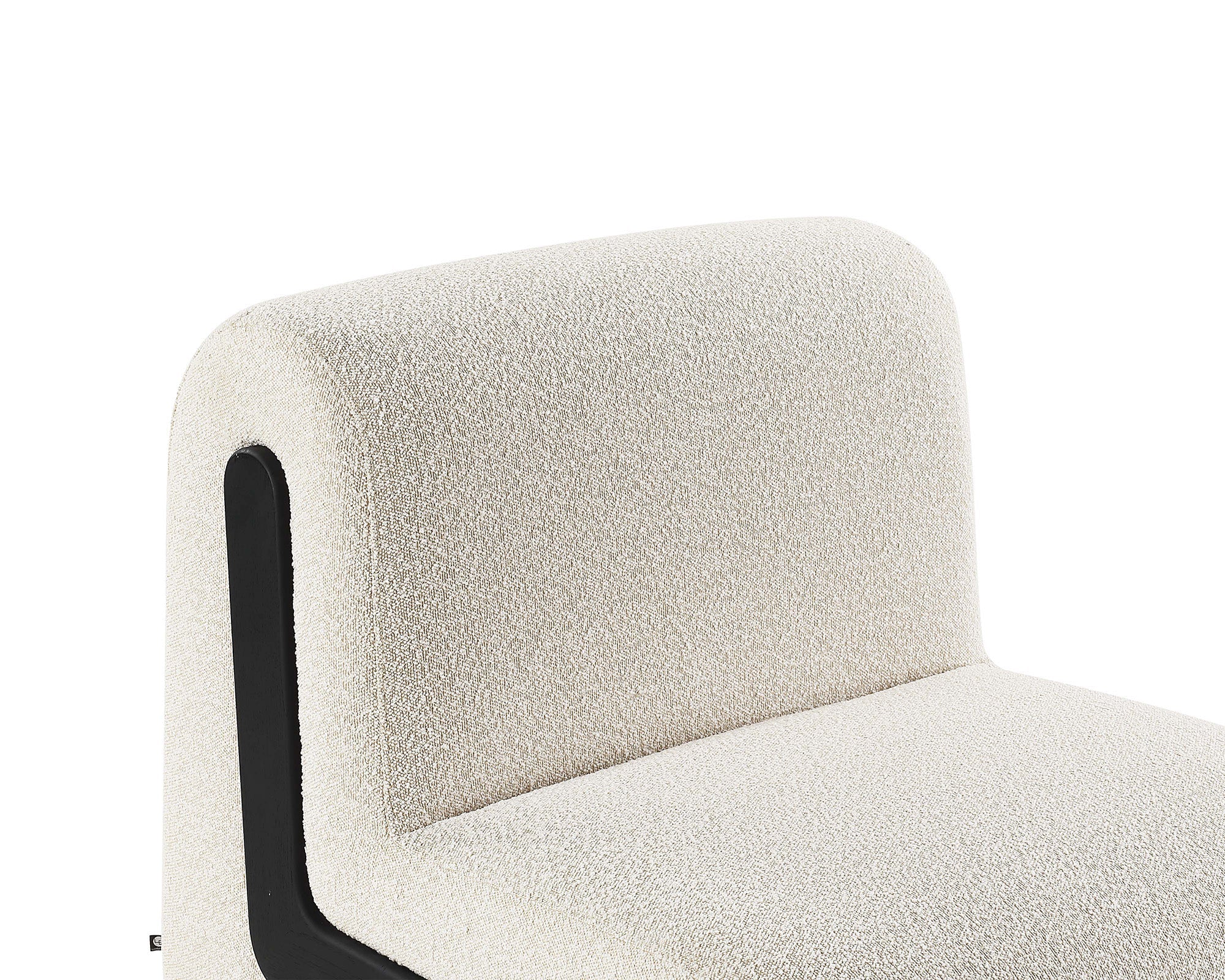 Bola Armchair - Sand Cream Boucle & Black