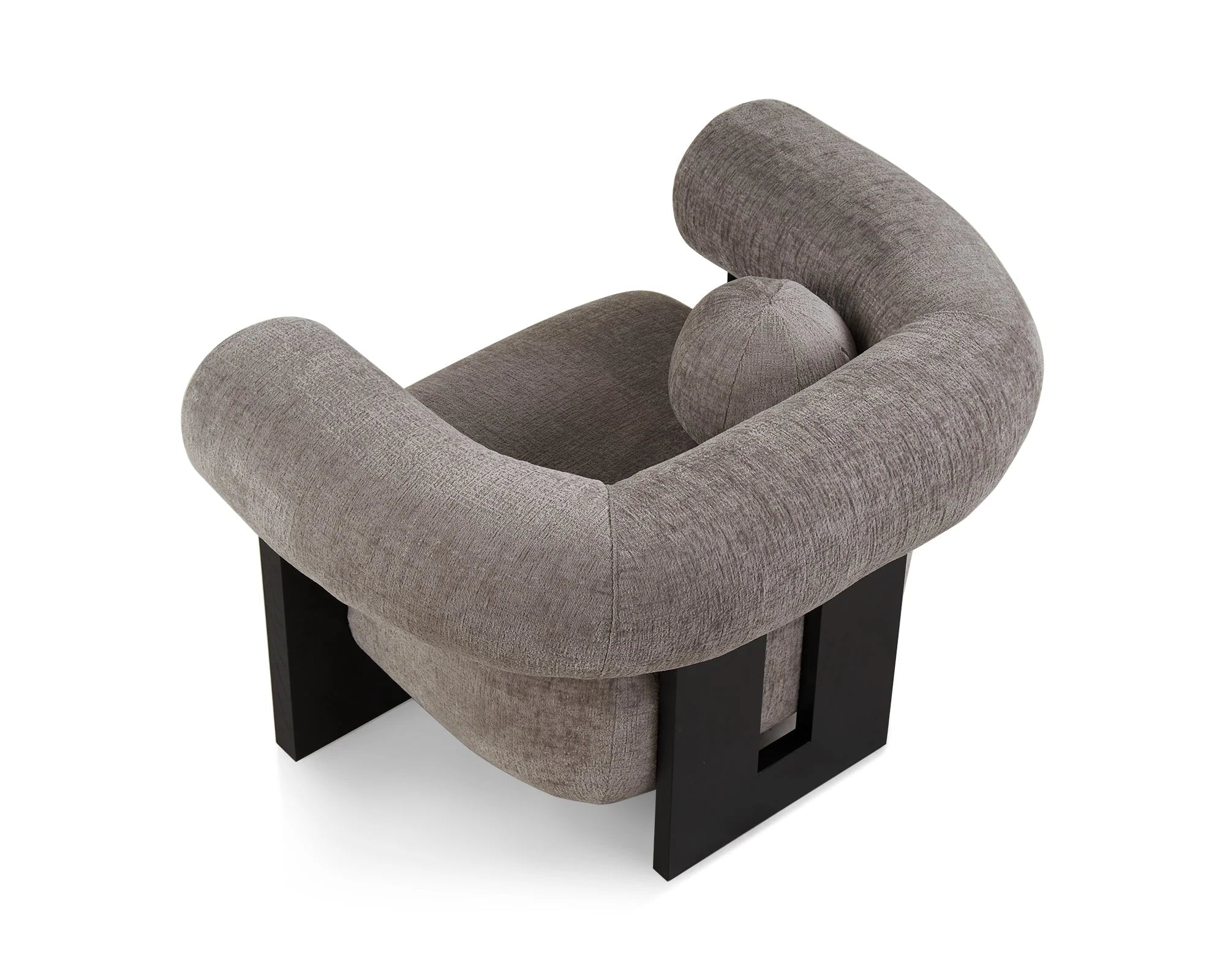 Epic Bennet Grey Chenille Armchair