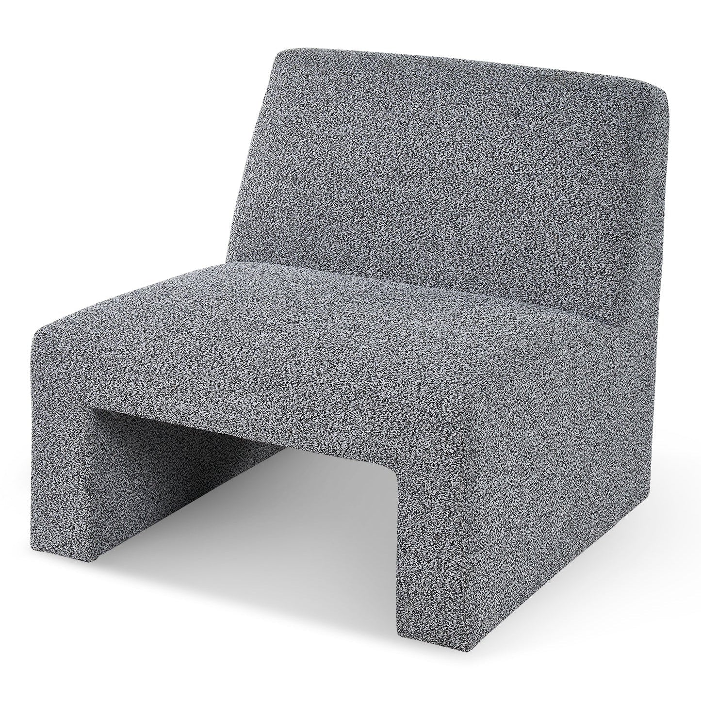 Arnot Speckle Grey Chenille Armchair