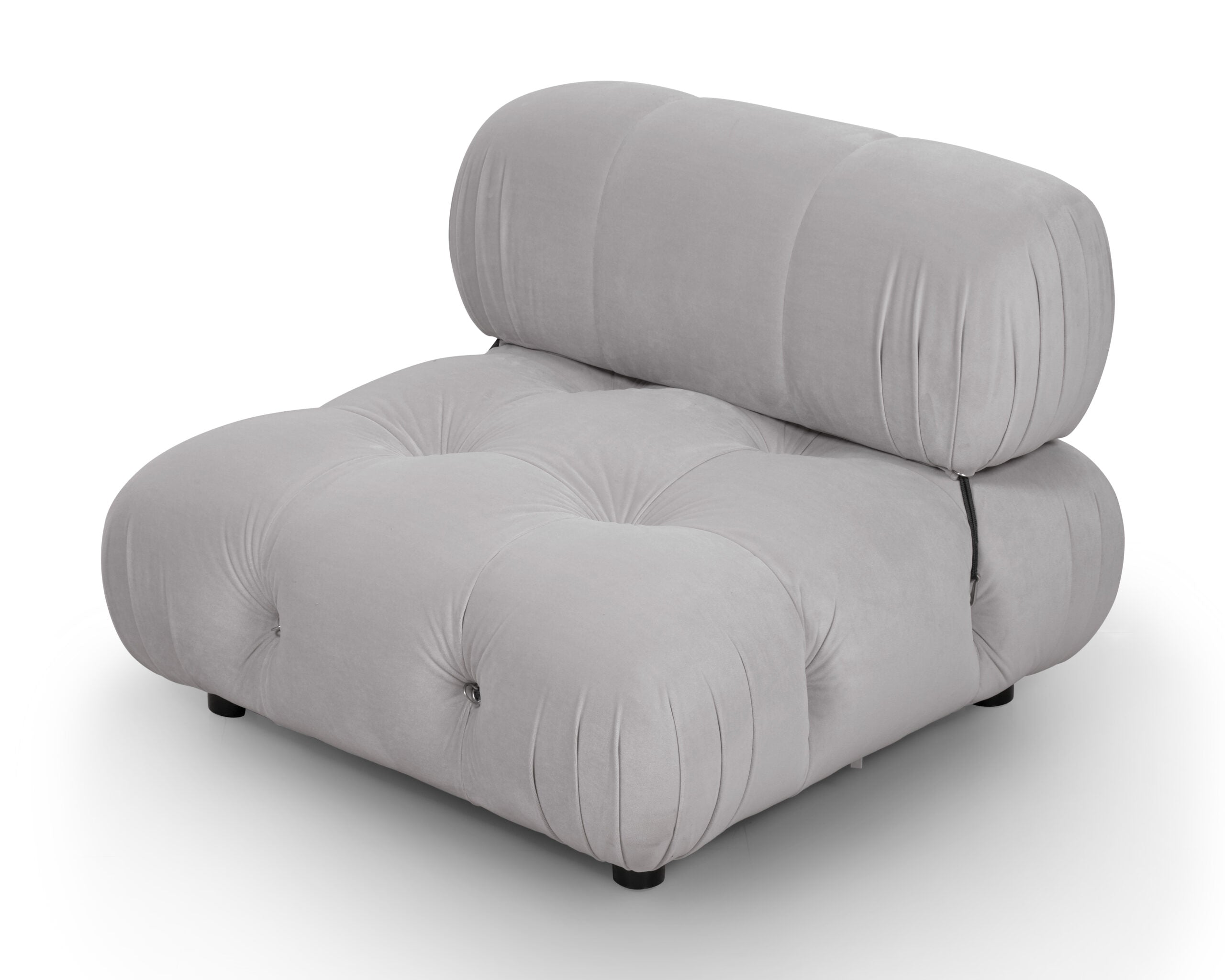 Combo Armchair - Limestone Grey Velvet