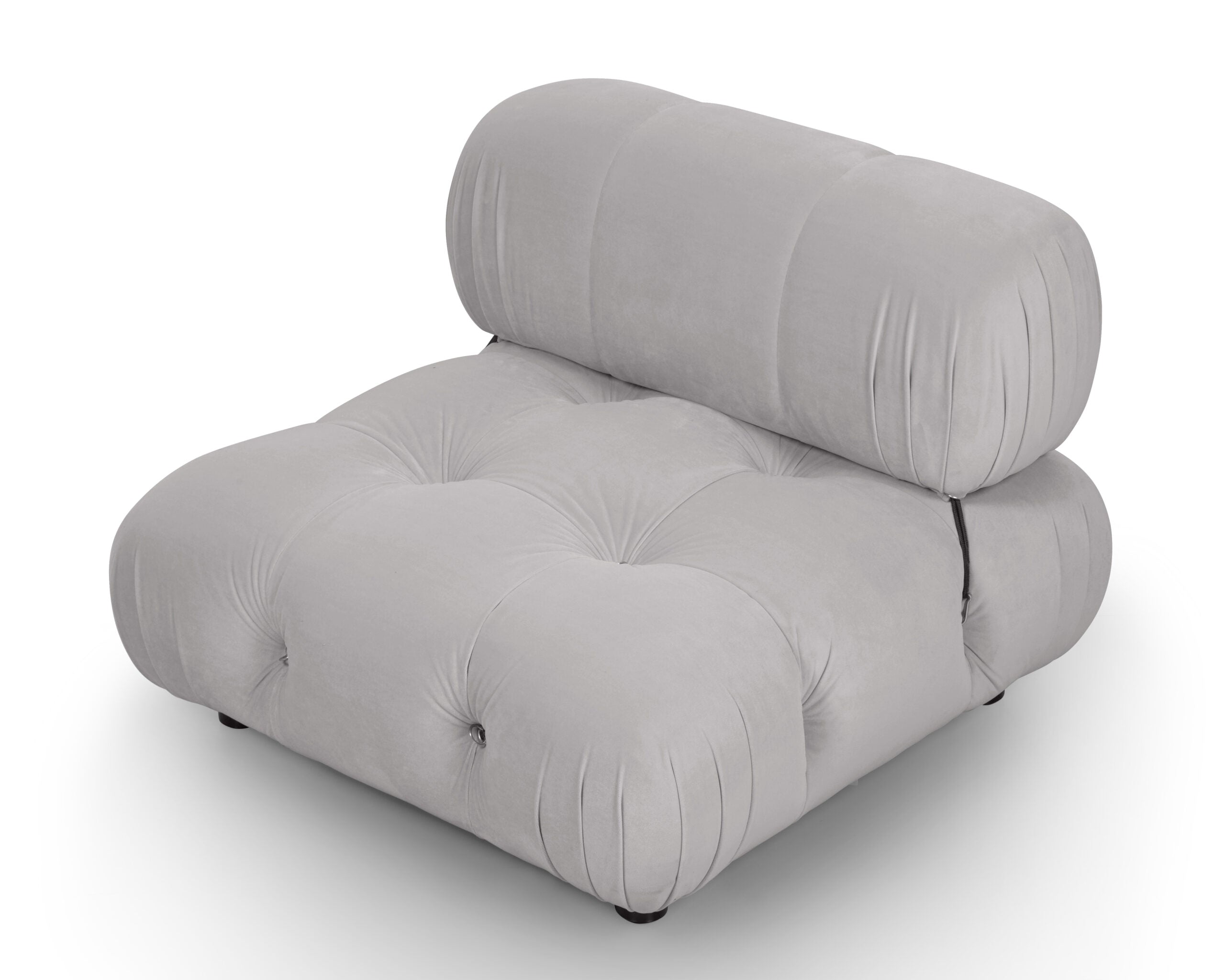 Combo Armchair - Limestone Grey Velvet