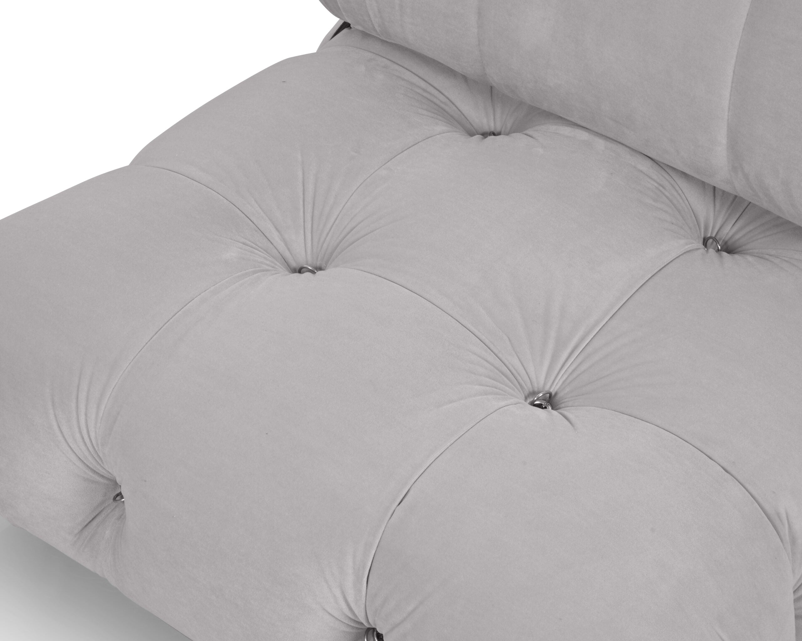 Combo Armchair - Limestone Grey Velvet