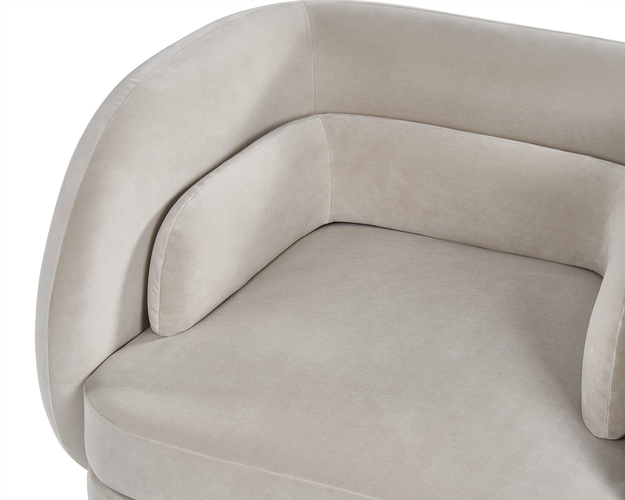 Chantal Armchair - Kaster II Pebble Velvet