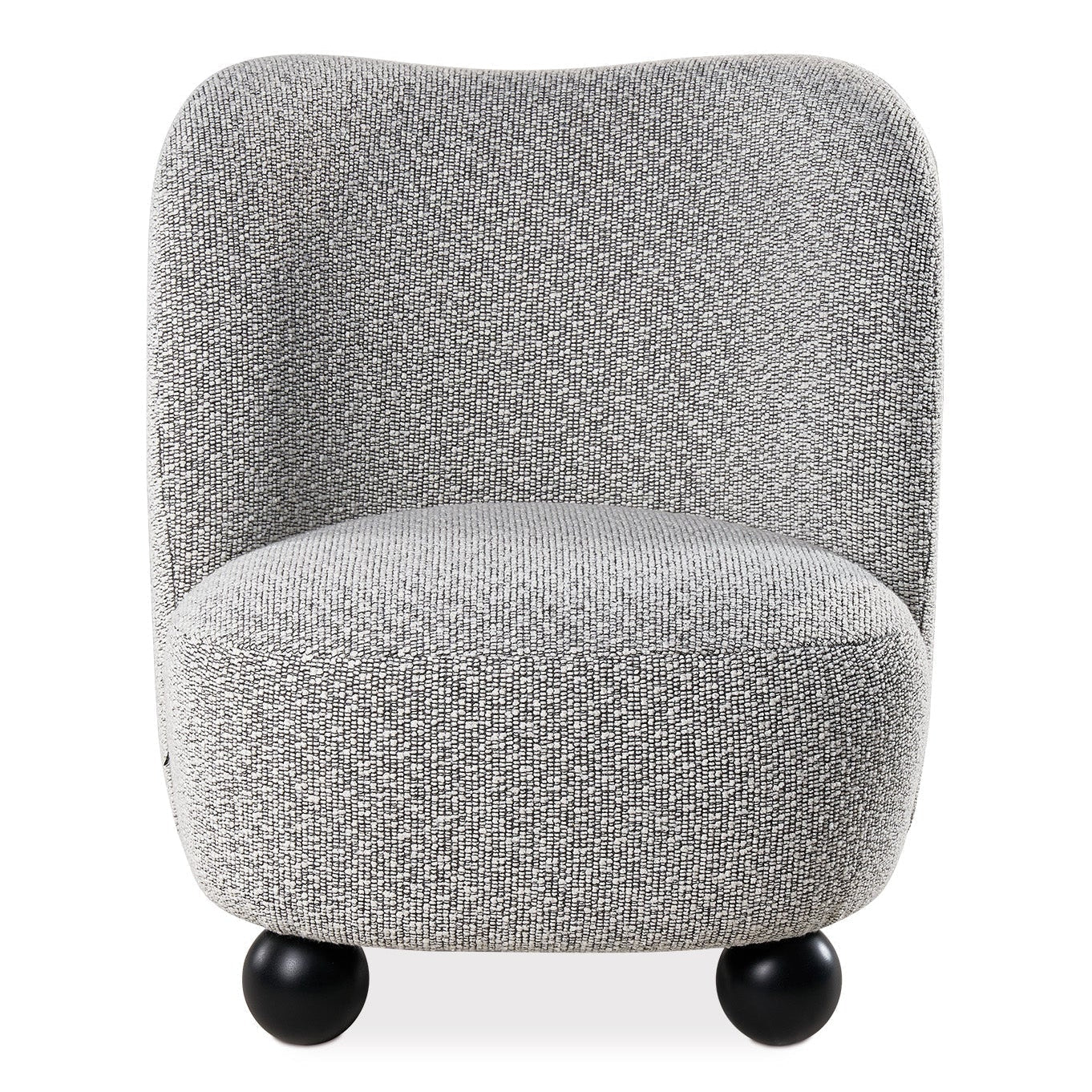 Halo Solo Black Chenille Armchair