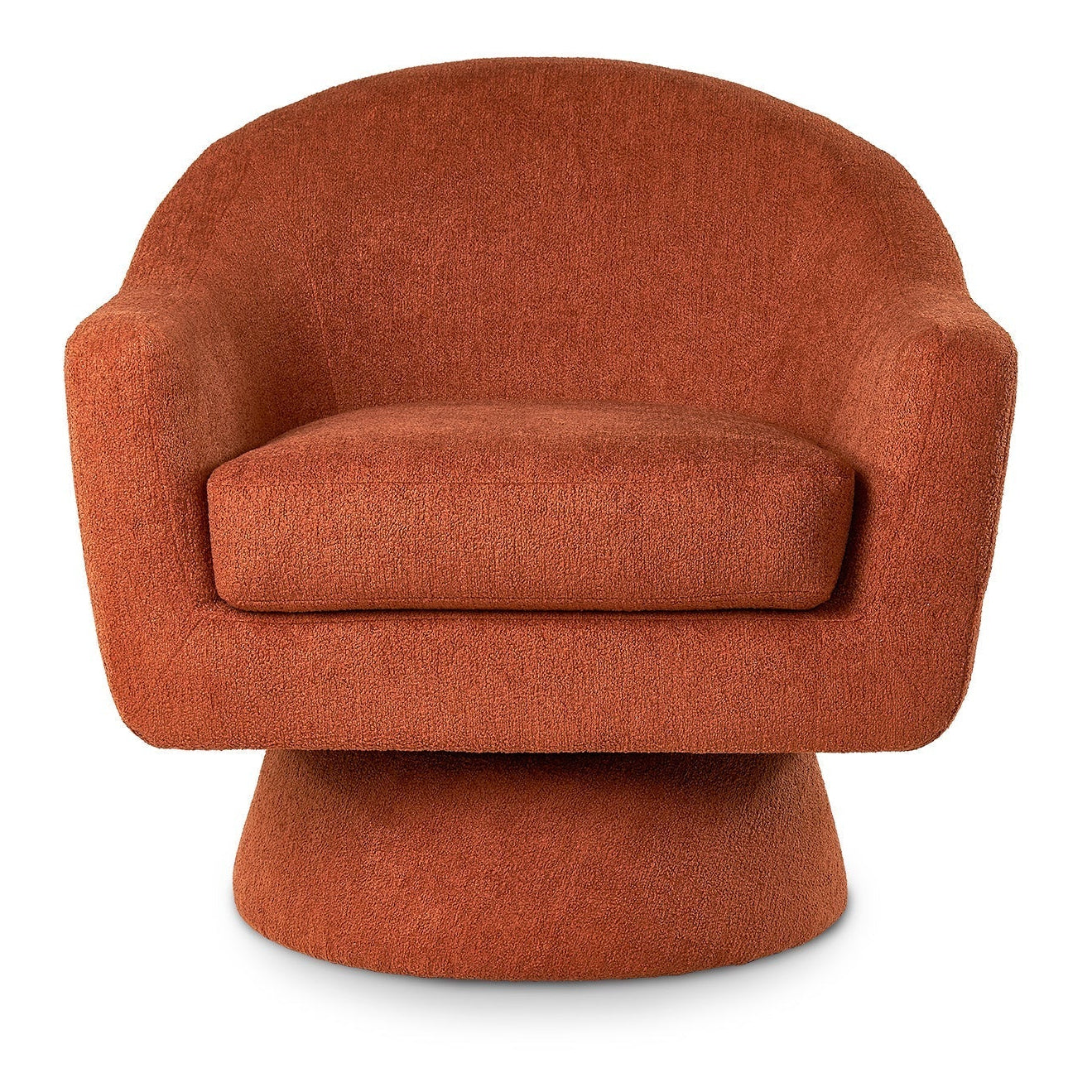 Elma Lander Rust Chenille Armchair