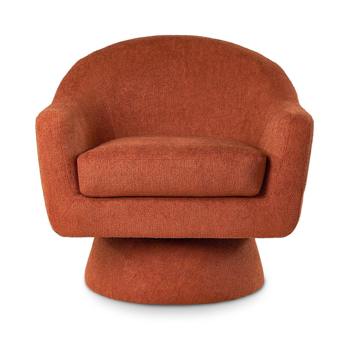 Elma Lander Rust Chenille Armchair