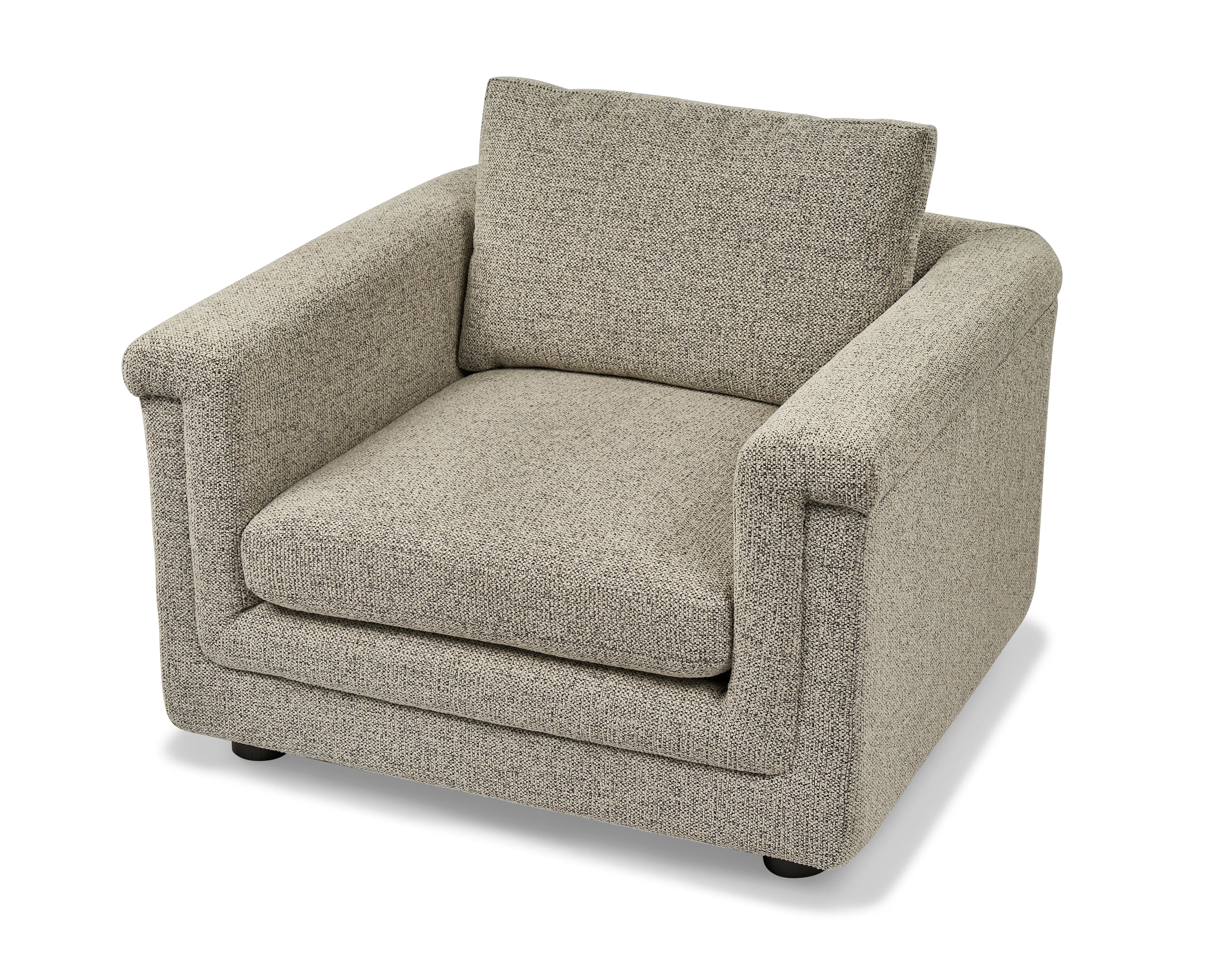 Delta Colmer Silver Grain Linen Look Armchair